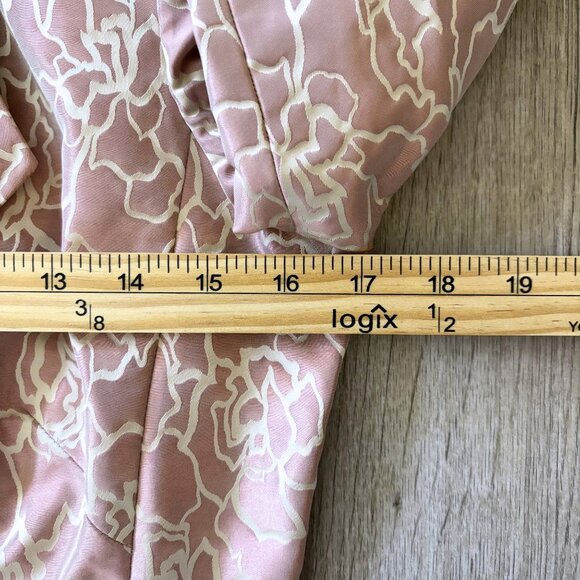Armani Collezioni Floral Print Brocade Cropped Blazer Size 4 Vintage 90s - Picture 8 of 13